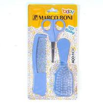 Kit Baby Com Tesoura, Escova E Pente de Cabelo - Marco Boni Kit Baby Com Tesoura, Escova E Pente de Cabelo - Marco Boni