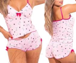 Kit Baby Doll Feminino Atacado C/2 Peças Baby Doll Curto