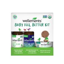 Kit Baby Feel Better Wellements, xarope orgânico para tosse, 4 m+