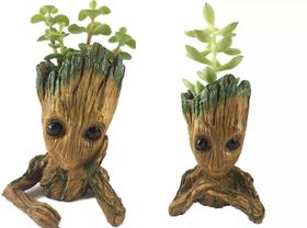 Kit Baby Groot Mão No Rosto E Queixo Suculentas Porta Objeto
