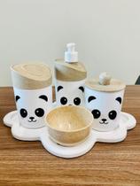 Kit Baby Higiene Panda I c/bandeja nuvem COLORIDA