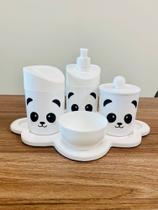 Kit Baby Higiene Panda I c/bandeja nuvem COLORIDA Kit Baby Higiene Panda I c/bandeja nuvem COLORIDA