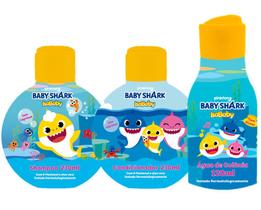 Kit Baby Shark Shampoo Bebê Condicionador Colônia Baby Shark