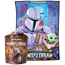 Kit Baby Yoda Mandaloriano Manta Felpuda Macia + Balde Kit Baby Yoda Mandaloriano Manta Felpuda Macia + Balde