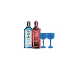 Kit Bacardi bombay 2 Garafas + 2 Taças