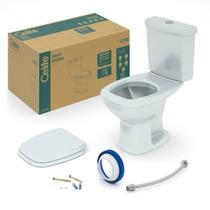 Kit bacia c/ caixa acoplada 3/6 litros fit plus branco celite