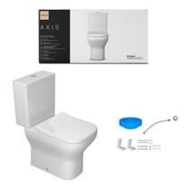 Kit Bacia C/ Caixa Acoplada Axis Branco 3/6 Lts+ Instalacao + Assento Termofixo Slow - Deca