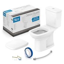 Kit Bacia Caixa Acoplada Debba Square Branco Roca Kit Bacia Caixa Acoplada Debba Square Branco Roca