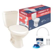 Kit Bacia com Caixa Acoplada + Assento Way Branco - 7720008 - LORENZETTI Kit Bacia com Caixa Acoplada + Assento Way Branco - 7720008 - LORENZETTI