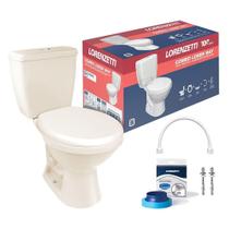 Kit Bacia Com Caixa Acoplada + Assento Way Branco - 7720008 - Lorenzetti