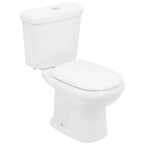 Kit Bacia com Caixa Acoplada Sabatini Plus com Assento + Kit para Instalação Branco - CBSAB00 - ICASA