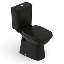 Kit Bacia com Caixa, Assento Termofixo com Queda Amortecida e Complementos de Instalação Debba Class