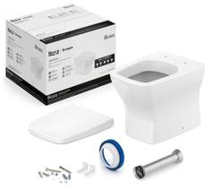 Kit Bacia Convencional+compl Instalacao+assento Pp Soft Close Boss Branco - Roca Louça