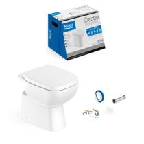 Kit Bacia Convencional Debba Branco Assento Pp + Instalação - Roca Louças