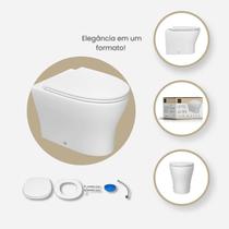 Kit bacia convencional level total clean branco kp 8510 17 deca