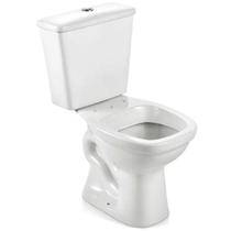 Kit Bacia Sanitária Mariana Caixa Acoplada de Piso Cerâmica Branco Icasa Kit Bacia Sanitária Mariana Caixa Acoplada de Piso Cerâmica Branco Icasa
