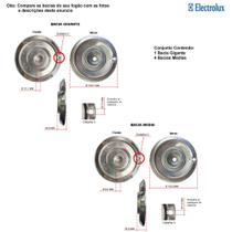 Kit bacias em alumínio para fogões electrolux 5 bocas 76 lsu