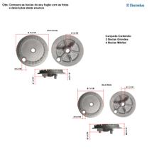 Kit bacias em alumínio para fogões electrolux 6 bc 76 se