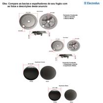 Kit bacias + espalhadores electrolux para fogões 4 bcs 56 lx