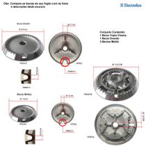 Kit bacias para fogões tripla chama electrolux 5 bocas 76 sab