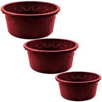 Kit Bacias Plásticas Ecológicas de 18, 25 e 40 Litros Grandes Ideal para Limpeza Resistente e Durável Ondas Arcaplast Kit Bacias Plásticas Ecológicas de 18, 25 e 40 Litros Grandes Ideal para Limpeza Resistente e Durável Ondas Arcaplast