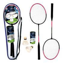 Kit badminton 2 raquetes 3 petecas Art Brin - Art Brink