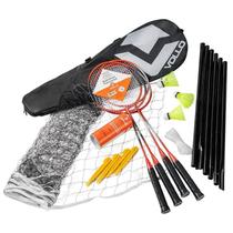 Kit Badminton 4 raquetes c/ suporte Strong - Vollo