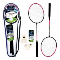 Kit Badminton Art Sports Com 2 Raquetes E 3 Petecas