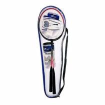 Kit Badminton c/ 2 Raquetes + 3 Petecas - Art Brink