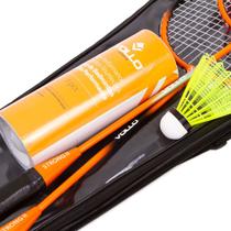 Kit Badminton C/ 2 Raquetes, 3 Petecas e Raqueteira - Vollo