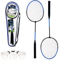 Kit Badminton Com 2 Raquetes + 3 Petecas + Bolsa 2024