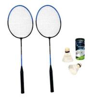 Kit Badminton com 2 Raquetes, 3 Petecas e Bolsa. - ART BRINK