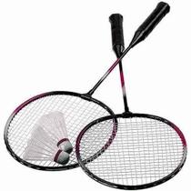 Kit Badminton com 2 Raquetes e 2 Petecas - Art Sport