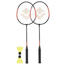 Kit Badminton Completo 2 Raquetes e 2 Petecas VB003 Vollo Sports