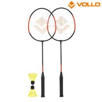 Kit Badminton Completo 2 Raquetes e 2 Petecas Vollo - Vollo Sports