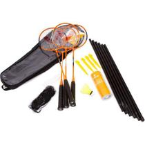 Kit Badminton Completo 4 Raquetes, 3 Petacas e Raqueteira Treino Vollo