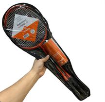 Kit Badminton Iniciante Raquetes Petecas e Bolsa VB002 Vollo