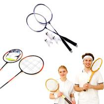 Kit Badminton Juvenil AX Esportes com 2 Raquetes e 3 Petecas