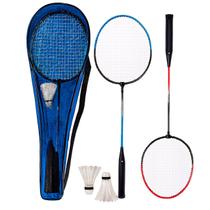 Kit Badminton Peteca C/ 2 Raquetes + 2 Petecas + Bolsa Kit Badminton Peteca C/ 2 Raquetes + 2 Petecas + Bolsa