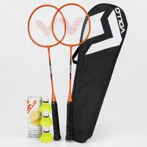 Kit Badminton VB002 Vollo Com 2 Raquetes 3 Petecas e Bolsa Kit Badminton VB002 Vollo Com 2 Raquetes 3 Petecas e Bolsa