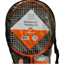 Kit Badminton VB002 Vollo Com 2 Raquetes 3 Petecas e Bolsa