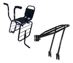 Kit Bagageiro Al-247 E Cadeirinha Bicicleta Al-17 Aro 26a29 Kit Bagageiro Al-247 E Cadeirinha Bicicleta Al-17 Aro 26a29