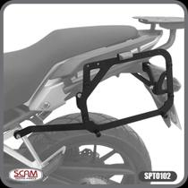 Kit Bagageiro + Suporte Bau Lateral Honda Cb500x 2020+ (SCAM SPTO100+SPTO102)