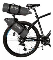 Kit Bagageiro Traseiro Full + 3 Bolsas 15l Impermeáveis Preto Kit Bagageiro Traseiro Full + 3 Bolsas 15l Impermeáveis Preto