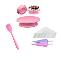 Kit Bailarina Giratória + Fouet + Espátula + Saco Confeitar