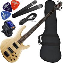 Kit Baixo Cort Action DLX ASH OPN 4 Cordas Pre Mark Bass Ativo Bx01