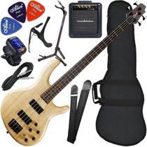 Kit Baixo Cort Action DLX ASH OPN 4 Cordas Pre Mark Bass Ativo Bx03