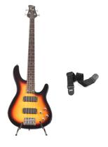 Kit baixo land elétrico 3 tone sunburst l-b3-4 3ts + correia