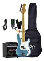 Kit Baixo Precision Bass 4c Sx Spb57 com Bag + Cubo+ Afinador