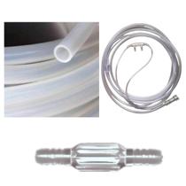 Kit bala oxigênio combo Cânula Macia Mangueira silicone atóxico autoclavável premium